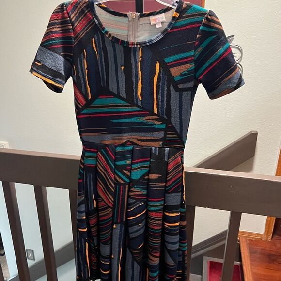 LuLaRoe Colorful Geometric Pattern Dress Size XS #107 - Picture 6 of 6